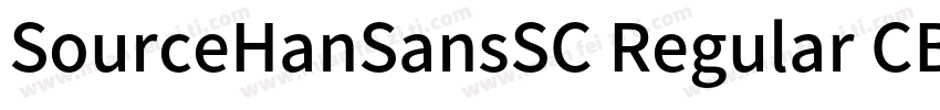 SourceHanSansSC Regular CB字体转换